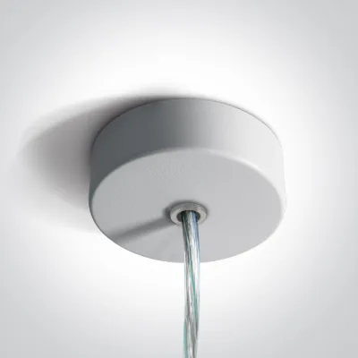 050122/W WHITE ROUND SUSPENSION BASE FOR PROFILES