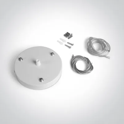 050138A/W WHITE SUSPENSION BASE FOR 62020 ROUND PLAFO