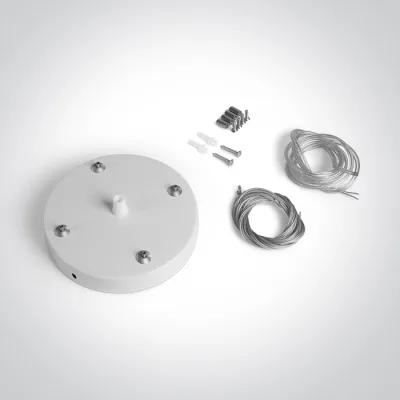 050138B/W WHITE SUSPENSION BASE FOR 62020 SQUARE PLAFO