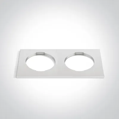 050182RB/W WHITE DECORATIVE BASE SQUARE DOUBLE FOR 10105H / 10112HA