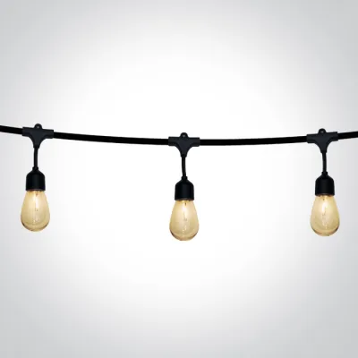 0996/B BLACK SOLAR STRING LIGHTS 1w IP55 8,5m 12xLEDs