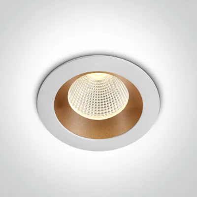 10103E/W/BS/W WHITE/BRASS LED 3W WW 350mA DARK LIGHT