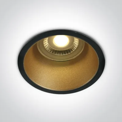 10105AD/B/BS BLACK GU10 10W BRASS REFLECTOR DARK LIGHT