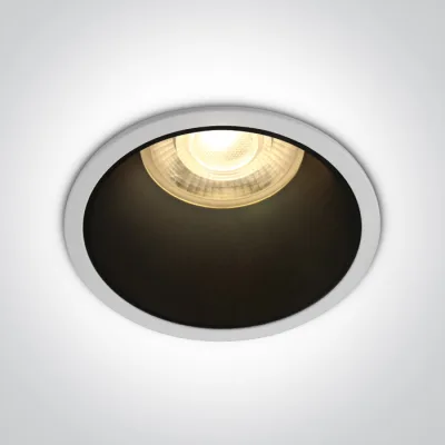 10105AD/W/B WHITE GU10 10W BLACK REFLECTOR DARK LIGHT