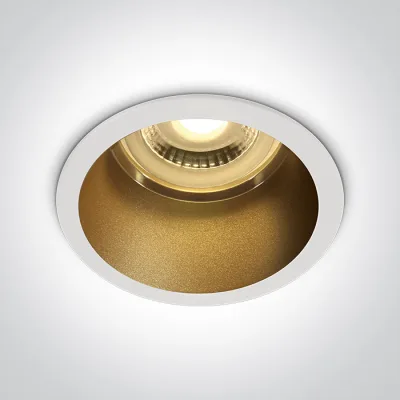 10105D8/W/BS WHITE GU10 10W DARK LIGHT