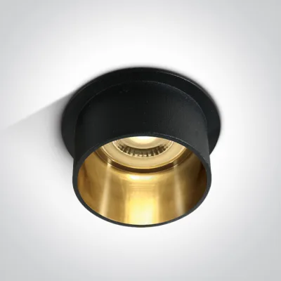 10105D9/B/GL BLACK GU10 10W DARK LIGHT