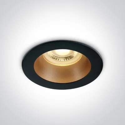10105M/B/BS BLACK GU10 10W BRASS REFLECTOR DARK LIGHT