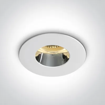 10105MD/W/C WHITE GU10 10W CHROME REFLECTOR DARK LIGHT