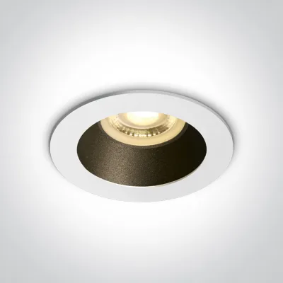 10105M/W/B WHITE GU10 10W MATT BLACK REFLECTOR DARK LIGHT