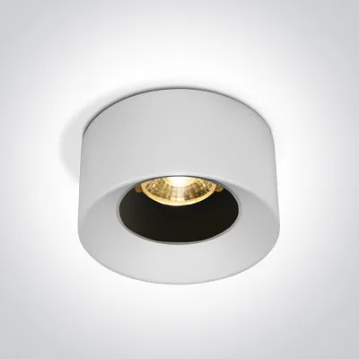 10107A/W/W WHITE LED 7W 38deg WW 230V
