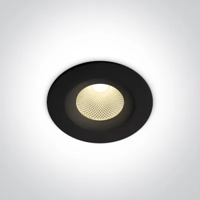 10107CA/B/V BLACK 7W CCTV IP20 60deg 230V