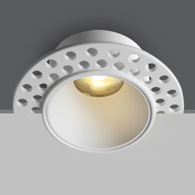 10107JTR/W/V WHITE 7W CCTV TRIMLESS 230V IP20 DARK LIGHT