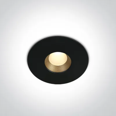 10108H/B/W BLACK COB LED 8W WW 36deg IP54 230V DARK LIGHT