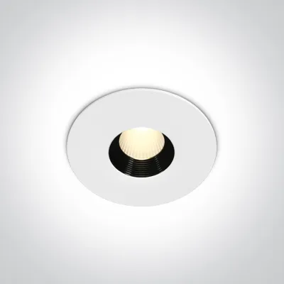 10108H/W/W WHITE COB LED 8W WW 36deg IP54 230v DARK LIGHT
