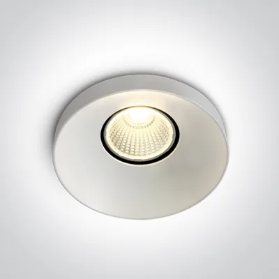 10108R/W/W WHITE LED 8W WW 60deg IP20 230V