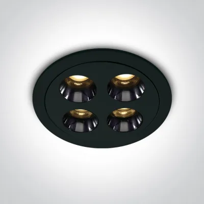 10110H/B/W BLACK RECESSED LED 10W WW IP20 38deg 230V DARK LIGHT