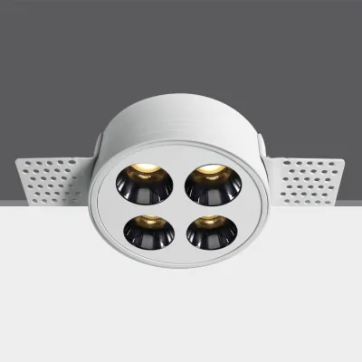 10110HTR/W/W WHITE TRIMLESS 10W WW IP20 38deg 230V DARK LIGHT