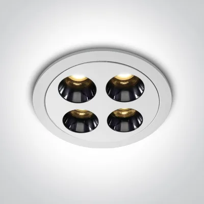 10110H/W/W WHITE RECESSED LED 10W WW IP20 38deg 230V DARK LIGHT