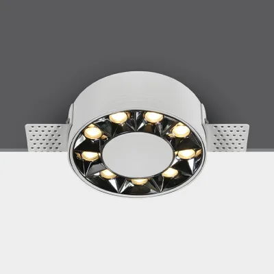 10112XTR/W/W WHITE TRIMLESS 12W WW IP20 38deg 230V DARK LIGHT