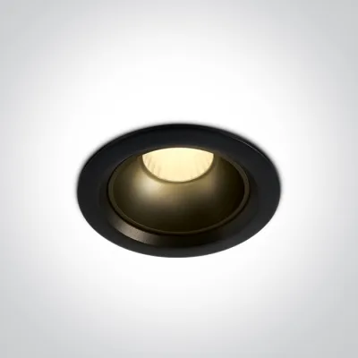 10112Z/B/W BLACK 12W WW IP20 45deg 230V DARK LIGHT