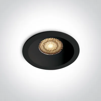 10114DH/B/V BLACK 14W CCTV HONEYCOMB IP20 230V DARK LIGHT