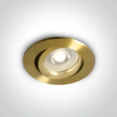 11105A1/BBS BRUSHED BRASS ADJUSTABLE GU10 10W