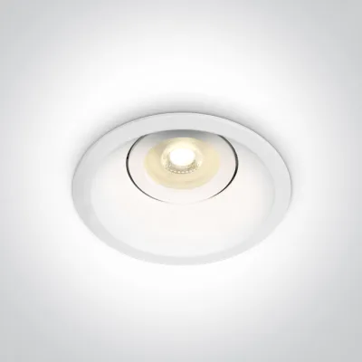11105DT/W WHITE GU10 10W DARK LIGHT ADJUSTABLE