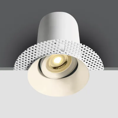 11105F/W WHITE TRIMLESS FIRE RATED GU10 10W DARK LIGHT