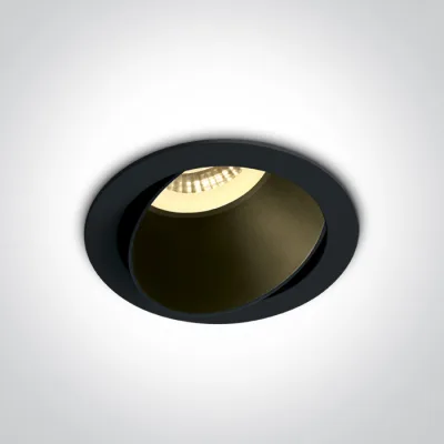 11105M/B/B BLACK GU10 10W BLACK REFLECTOR DARK LIGHT ADJUSTABLE