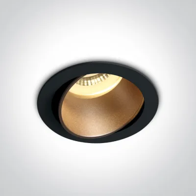 11105M/B/BS BLACK GU10 10W BRASS REFLECTOR DARK LIGHT ADJUSTABLE