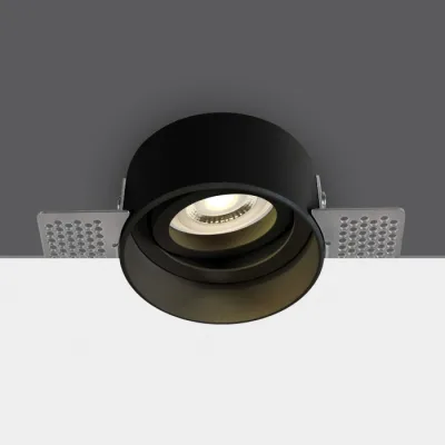 11105TR/B BLACK GU10 10W TRIMLESS DARK LIGHT ADJUSTABLE