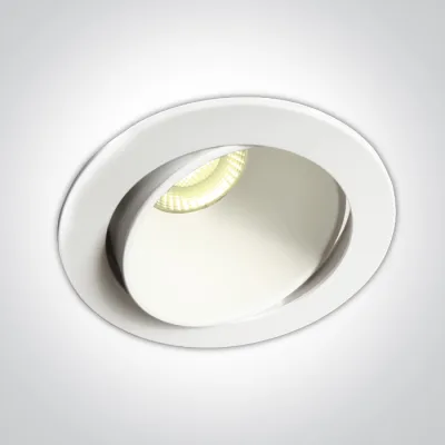 11106PK/W/W WHITE 8W WW IP54 ADJUSTABLE DARK LIGHT 230V DIMMABLE