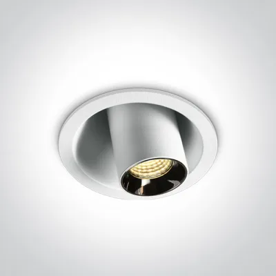 11106T/W/W WHITE COB RECESSED LED 6W WW 38deg ADJUSTABLE DARK LIGHT 230V