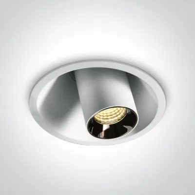 11107T/W/W WHITE COB RECESSED LED 7W WW 38deg ADJUSTABLE DARK LIGHT 230V