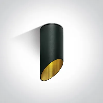 12105E1/B/GL BLACK CYLINDER GU10 10W 150mm DARK LIGHT