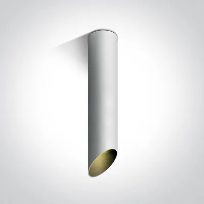12105E2/W/B WHITE CYLINDER GU10 10W 300mm DARK LIGHT