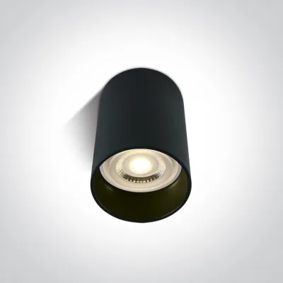 12105E/B BLACK CYLINDER GU10 10W