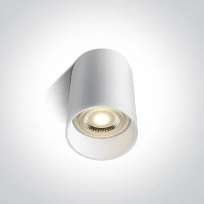 12105E/W WHITE CYLINDER GU10 10W