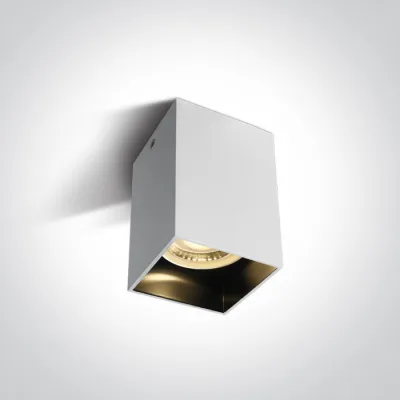 12105NA/W WHITE GU10 10W DARK LIGHT SQUARE