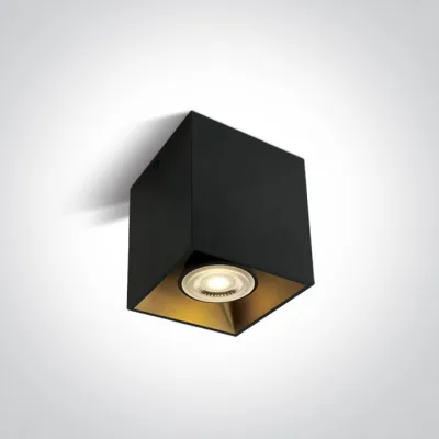 12105TA/B BLACK GU10 10W SQUARE 100-240V