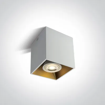12105TA/W WHITE GU10 10W SQUARE 100-240V