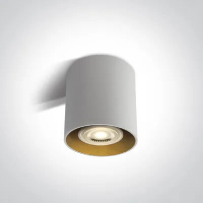 12105T/W WHITE GU10 10W ROUND 100-240V