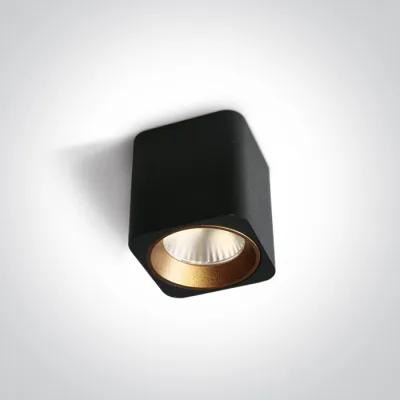 12107KA/B/W BLACK LED 7W WW 35deg 230V SQUARE DIMMABLE