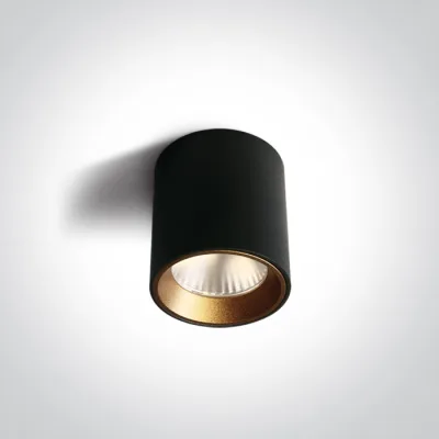 12107K/B/W BLACK 7W WW 35deg 230V ROUND DIMMABLE