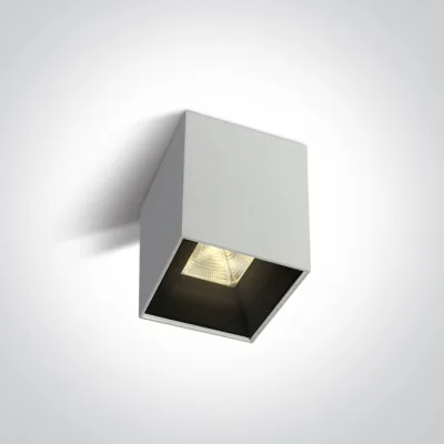 12110HA/W/W WHITE 10W WW IP20 230V SQUARE DARK LIGHT