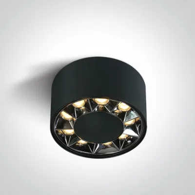 12112X/B/W BLACK LED 12W WW IP20 38deg 230V DARK LIGHT