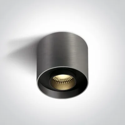 12122D/MG/W METAL GREY LED 22W WW IP20 230V DARK LIGHT