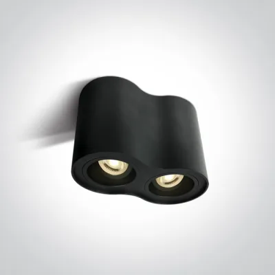 12205Y/B BLACK GU10 2x10W ADJUSTABLE 100-240V