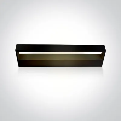 38010A/B/V BLACK WALL LIGHT CCTV 12W IP20 230V