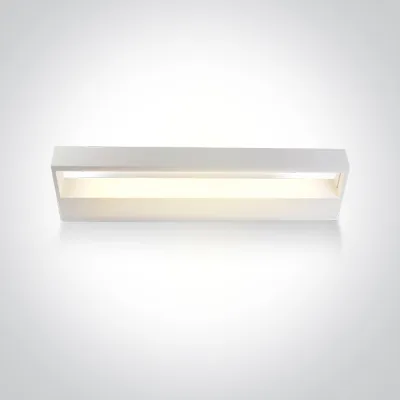 38010A/W/V WHITE WALL LIGHT CCTV 12W IP20 230V